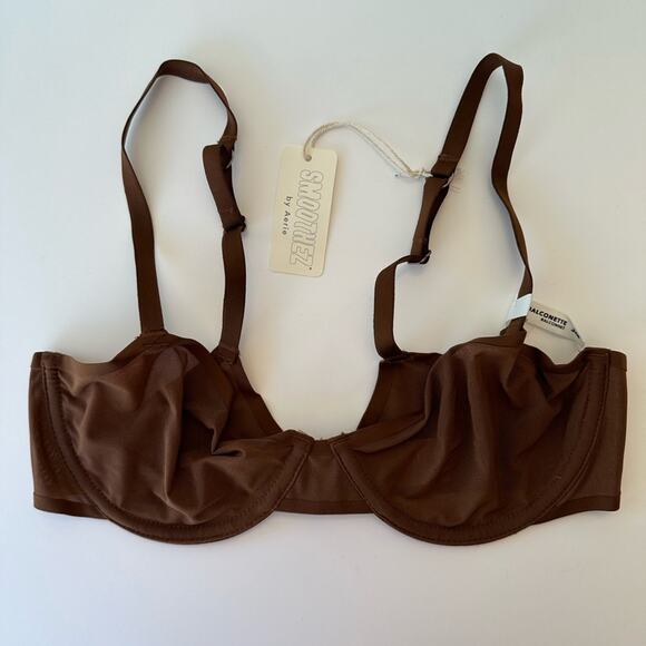 NWT Aerie SMOOTHEZ Mesh Unlined Balconette Bra - Picture 2 of 6